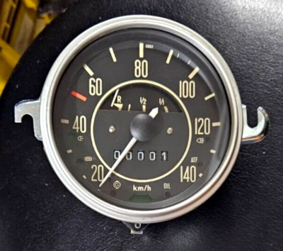 VW Maggiolino 1200/1302 Tachimetro Automatico Completo Superato Argento - Immagine 1 di 2