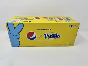 2023 Pepsi X Peeps Limited Edition 7.5fl oz 10 Mini Cans ~ SHIPS FREE NOW 🐰🐣 - Picture 1 of 3