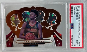 Cam Reddish 2019-20 Panini Crown Royale Crystal #99 Rookie Hawks PSA 9 Mint RC - Picture 1 of 6