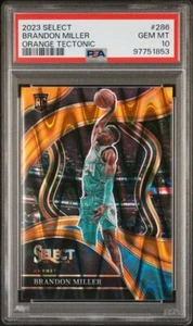 2023-24 Select - Courtside Orange Tectonic Prizm #286 Brandon Miller (RC) G2 - Picture 1 of 2
