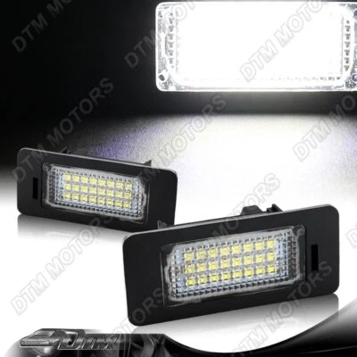 For 2009-2012 Audi A4 S4 A5 S5 TT 6000K License Plate 24-SMD White LED Lights - Image 1 of 4