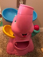 playskool pink elephant busy ball popper