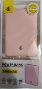 Power Banque 6500mAh Charge Batterie Rose Smartphone Cellulaire Universale 2 USB - Photo 1 sur 3