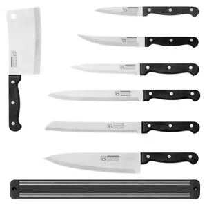 Star Kitchen Chef's Knife Set Stainless Steel Blade Bread Utility Knife Tools - Picture 1 of 35