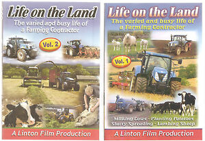 LIFE ON THE LAND VOLUME 1 & 2 DVD'S - FARMING ANIMALS COUNTRYSIDE TRACTORS NEW