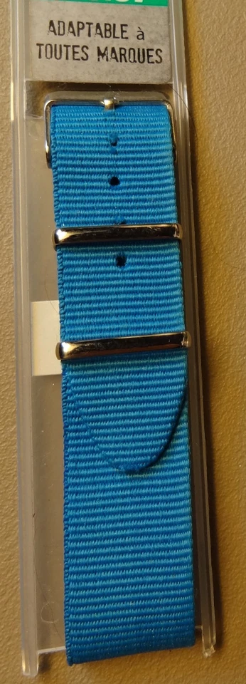 20mm Timex Royal Blue Nylon Sport Comfort Strap EZ Wrap Watch Band TX2012BL