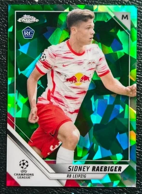 Sidney Raebiger 2021-22 Topps Chrome UCL Sapphire Edition Green 53/75 RC #60 - Image 1 of 2