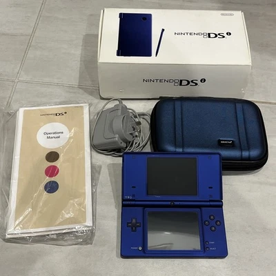 Nintendo DS i Blue In Box With Charger/case/ Operations Manual Pre-loved - image 1 of 4