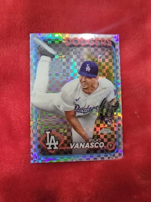 2024 Topps Chrome X-Fractor Ricky Vanasco #USC60 Dodgers RC 2025 WS Champ - Image 1 of 3