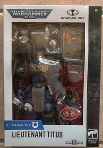 McFarlane Warhammer 40k Tenente Titus Space Marines 2 Nuovo con scatola Edizione Platino - Foto 1 di 3