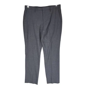 J Crew Bowery Dress Pants 33x30(34x29.5) Men Gray Stretch Flat Front Pockets - Picture 1 of 12