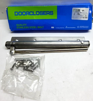 Dispositivo de cierre automático de puerta de resorte de cierre de puerta ajustable de acero inoxidable ENVÍO EN EE. UU. Foto 1 de 3