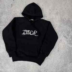 Dior x Peter Doig Embroidered Logo Hoodie Mens Size S Oversized Fit Black - Picture 1 of 14