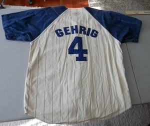 Lou Gehrig #4 Yankees Trikot Herren XL Mirage Cooperstown Sammlerstück gebraucht Vintage - Bild 1 von 12