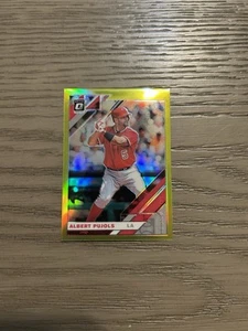 2019 Panini Donruss Optic - Albert Pujols #193 Lime Green Prizm - Future HOF - Picture 1 of 3