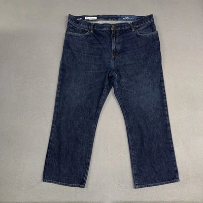 Gap 1969 Jeans Mens 40x30 (Fits 40x27) Blue Standard Straight Distressed Denim - Image 1 of 4