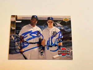 Cecil Fielder/Mickey Tettleton  Signed 1993 Upperdeck Motown Mashers Card # 46 - Picture 1 of 1