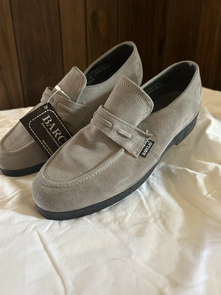 休闲麂皮绒复古乐福鞋 12 码 (巴克莱) — 第 1/4 张图片