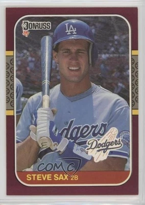 1987 Donruss Opening Day Box Set Steve Sax #85 - Image 1 of 2