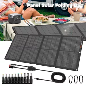 80W DC & USB Solar Panel Foldable Portable Charger for Power Station Camping RV - Picture 1 of 12