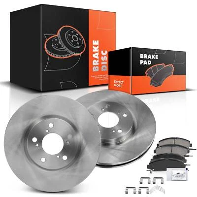 Rotores de freno de disco delanteros y pastillas de freno de cerámica para Honda Ridgeline 2012-2014 3,5 L Foto 1 de 4