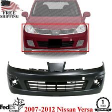 Front Bumper Cover Primed For 2007-2012 Nissan Versa Hatchback / Sedan