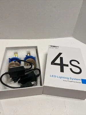 SOCAL-LED 2x 4S H4 Headlight Bulb 80W LED Conversion Kit 6000K Xenon White - Image 1 of 4