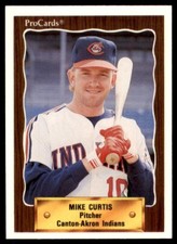 1990 PROCARDS CANTON-AKRON INDIANS MIKE CURTIS #1287
