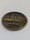 Vintage Churchill Downs Solid Brass Belt Buckle Made In USA