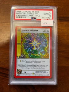 2021 Metazoo CHRISTMAS 1st Edition PRISM BEAM TREE TOPPER HOLO PSA 10 - Picture 1 of 1