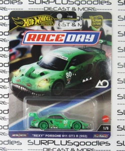 2024 Hot Wheels Car Culture: Race Day Green PORSCHE 911 GT3 R (992) REXY - Picture 1 of 19