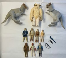 Vintage 1980 Kenner Star Wars Empire Lot Action Figures Hoth Tauntaun Wampa