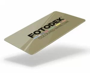 FOTODEK Coloured White-Core | Champagne Gold | 760 Mic | - 100 Pack - Picture 1 of 1