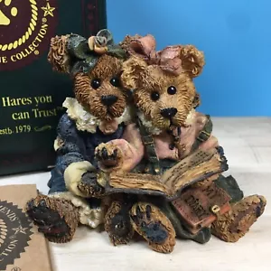 Boyds Bear Bearstone Bailey & Becky The Diary Figurine 228304RS - Picture 1 of 8