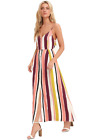 Summer Maxi Dress Pink Striped L'Atiste by Amy Size Small