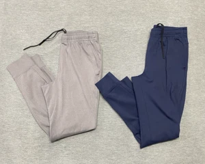 Rhone Pants Mens Small Blue Gray Joggers Sweatpants Lounge 28x28 Gym Running - Picture 1 of 11
