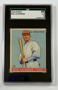 1933 Goudey #161 Al Spohrer 40 VG 3 GC28-2143 - Picture 1 of 2