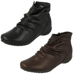 Ladies Down to Earth Casual Ankle Boots 'F5R0675' - Picture 1 of 19