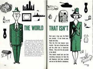 FRANK TASHLIN 1952 THE WORLD THAT ISN’T CARTOON PICTORIAL * COLD WAR TIMES - Picture 1 of 3