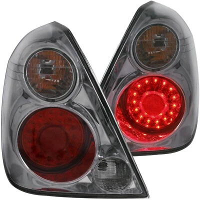 Fits NISSAN ALTIMA 02-06 LED TAILLIGHTS CHROME SMOKE LENS 321255 - Image 1 of 3