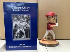 RARE 2006 Chase Utley Red Variant Phillies Bobblehead