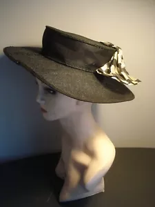 Vintage Cool Black & White Sun Hat - Picture 1 of 4
