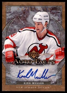 2007-08 UPPER DECK ARTIFACTS AUTO-FACTS KIRK MULLER AUTO MONTREAL CANADIENS