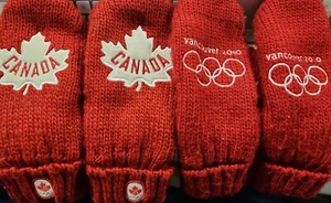 2 PAIRS MITTENS Canada Olympics 2010 2012 Vanvouver Hudson Bay - Picture 1 of 7