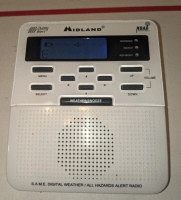Midland WR-100 Version 5 All Hazards Weather Radio Public Alert NOAA Emergency - Image 1 of 2