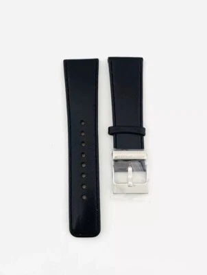 Kenneth Cole Watch Strap, KC1481 , Black Leather  Strap , Kenneth Cole , 24mm - Imagem 1 de 4