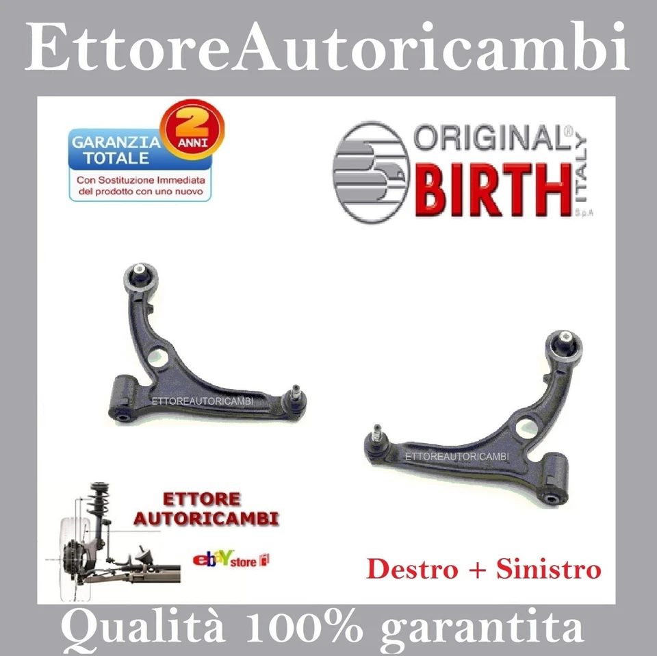 2 BRACCI ANTERIORI BIRTH FIAT NUOVA BRAVO(198) LANCIA DELTA 2006> -NUOVI-TRAPEZI - Immagine 1 di 1