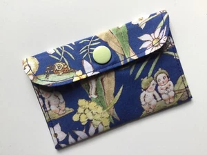 Purse Change Cash Card Gumnut babies Fabric Stud close Lined Handmade New Gift - Picture 1 of 7