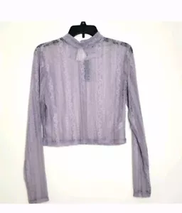 Wild Fable Purple Lace Long Sleeve Top Size Medium NWT - Picture 1 of 7