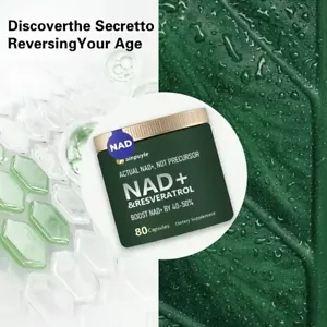 NAD+ Supplement with Resveratrol – Energy, Focus, and Anti-Aging Support - Picture 1 of 3